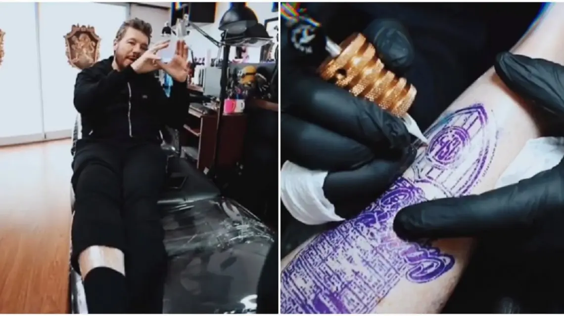 Marcelo Tinelli se hizo un nuevo tatuaje en honor a San Lorenzo