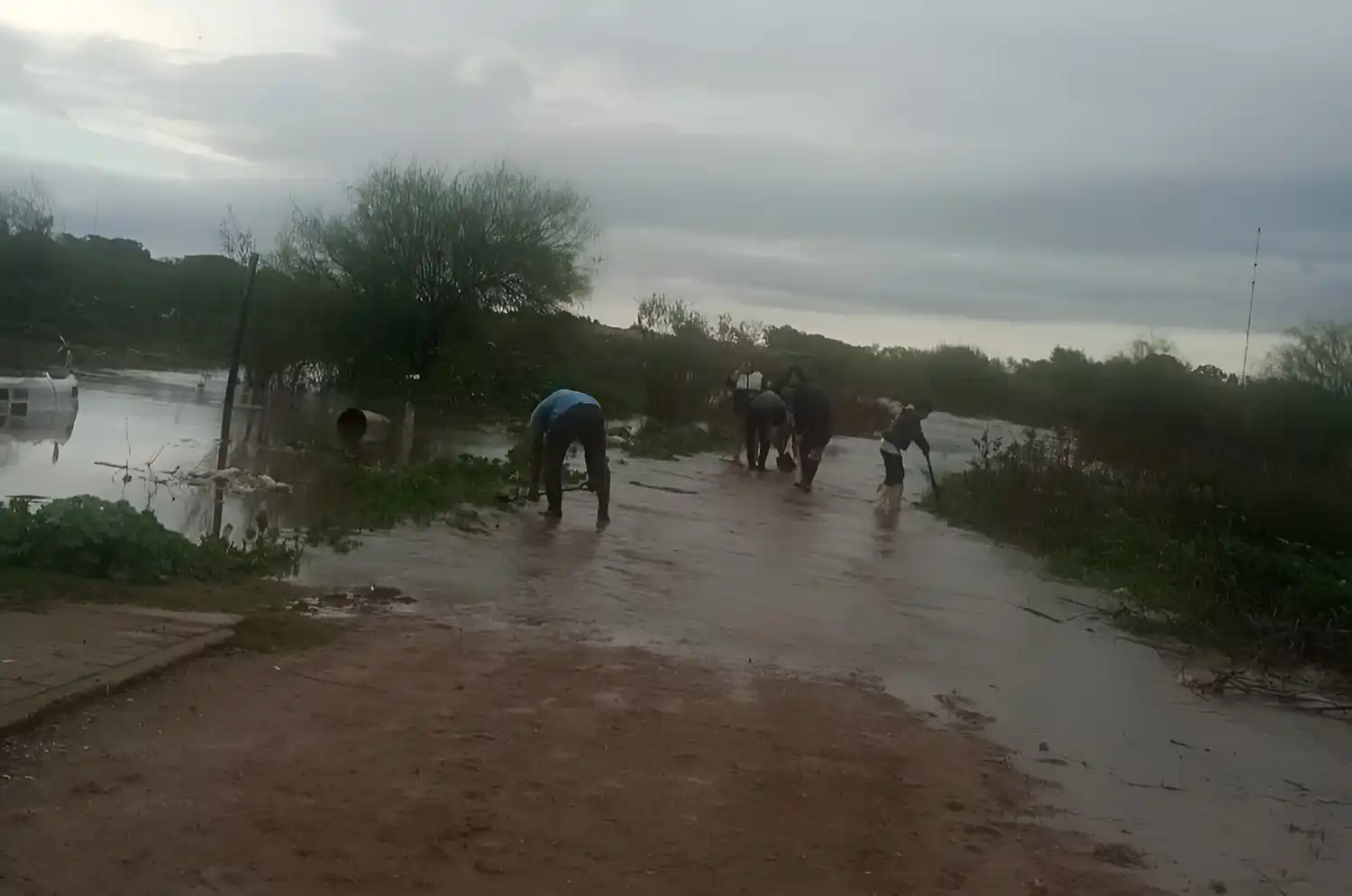 El temporal de lluvia afectó a San Pedro y la región.