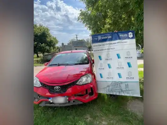 El vehículo fue incautado.