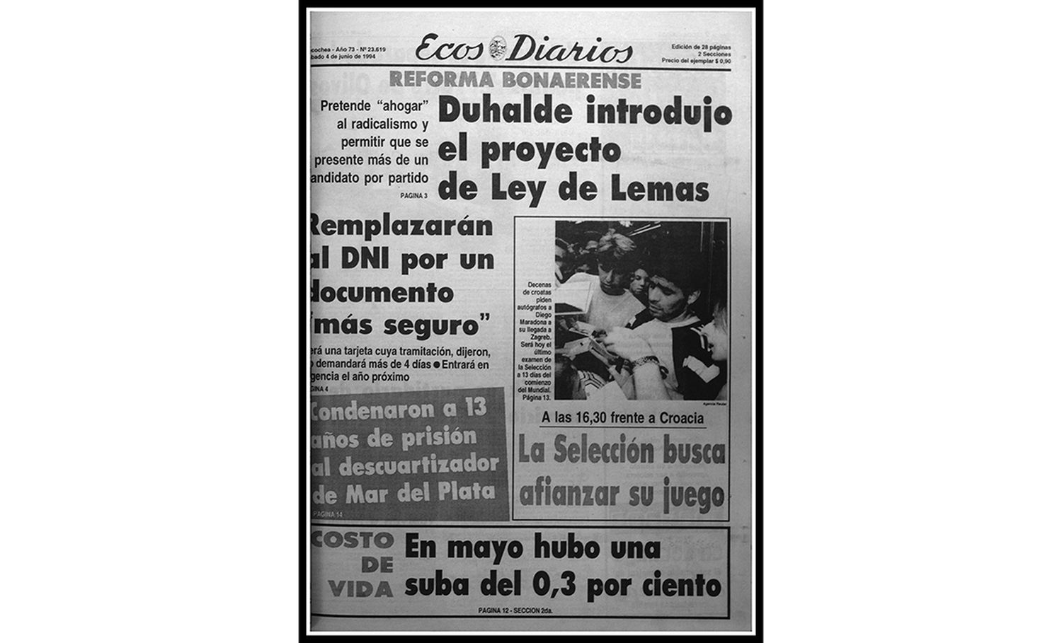 Sábado 4 de junio de 1994