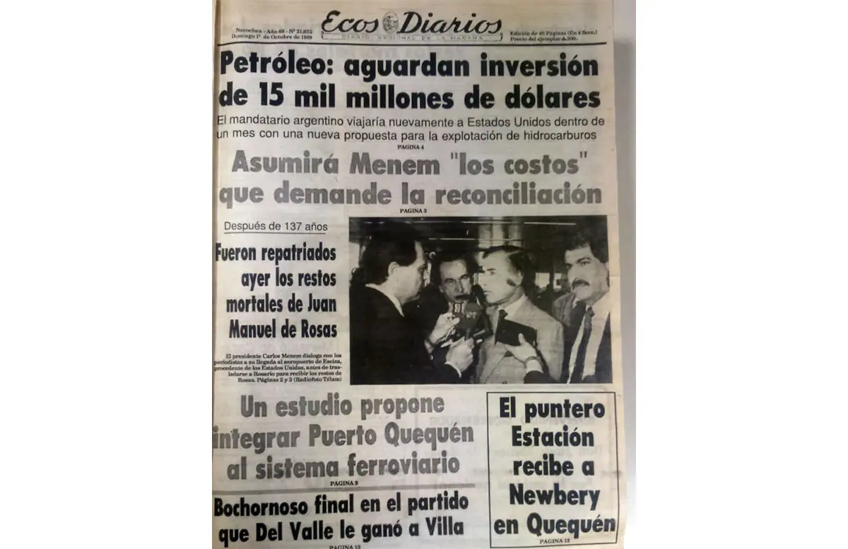 Domingo 1º de octubre de 1989