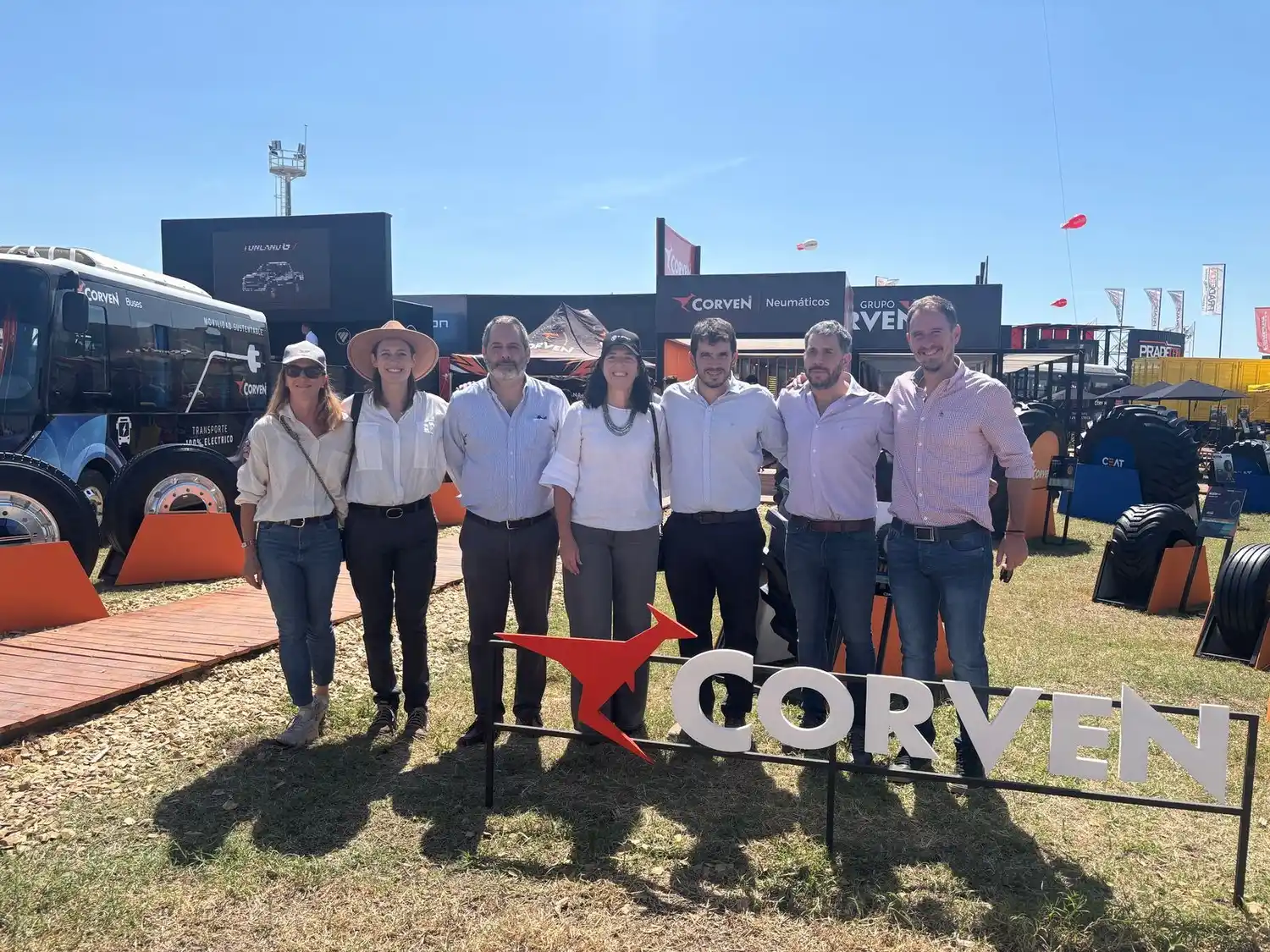 Corven, una de las empresas vendenses que mostraron un gran despliegue en la megamuestra.