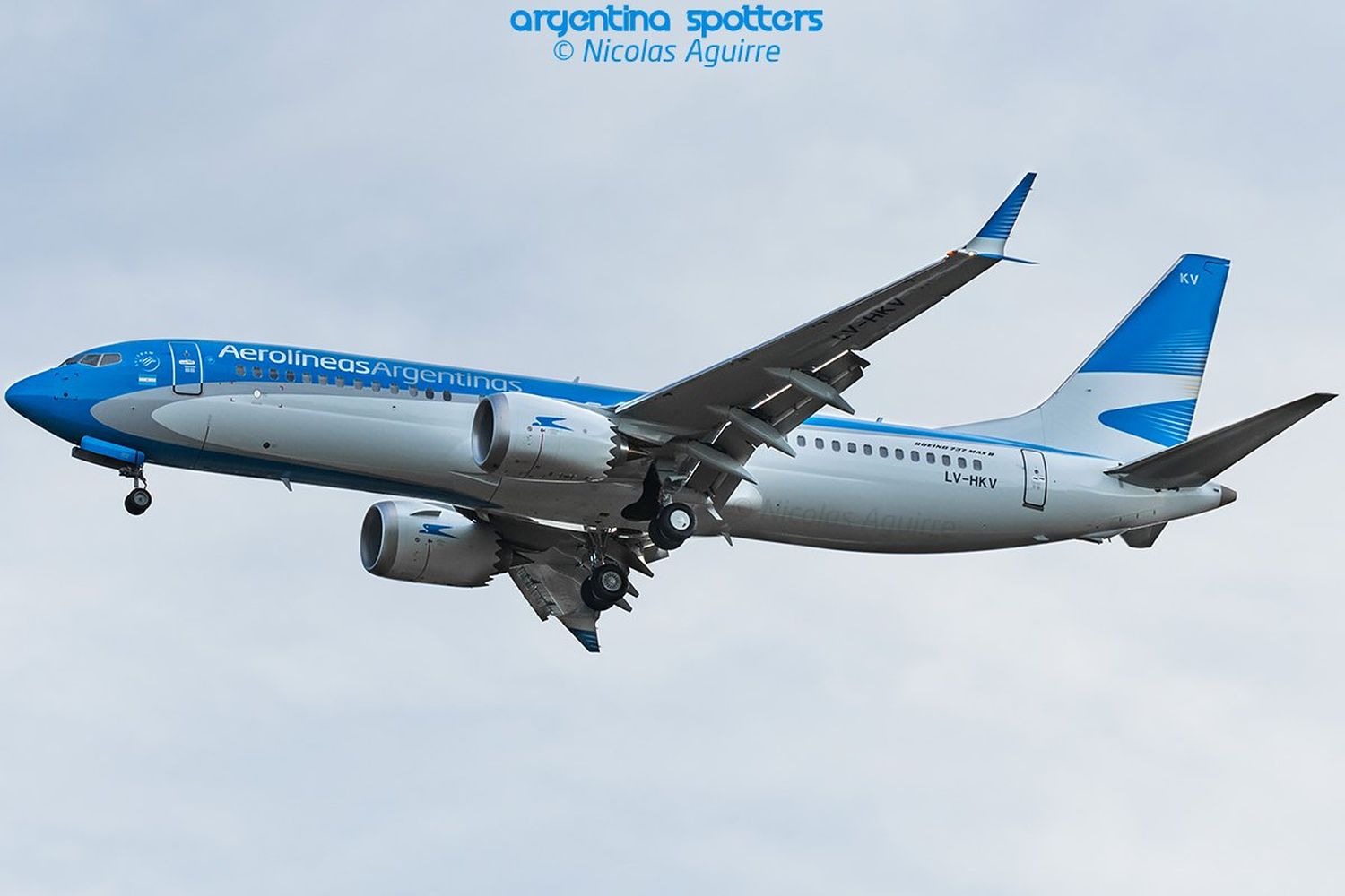 Llegó a la Argentina el cuarto Boeing 737 MAX 8 de Aerolíneas Argentinas (LV-HKV)