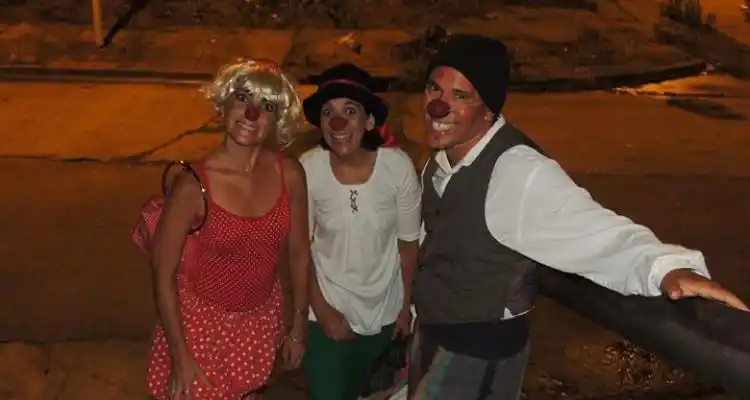 Tres payasos a sala llena