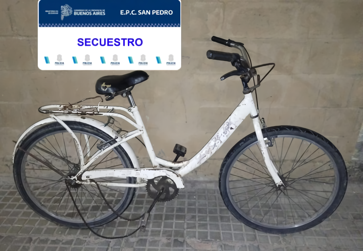 La bicicleta robada pertenece a una mujer de 76 años.