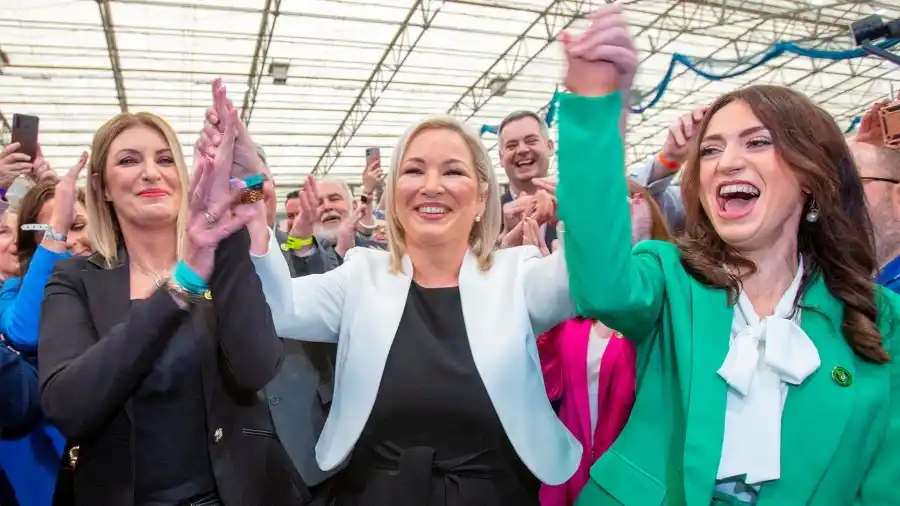 La líder del Sinn Féin, Michelle O.