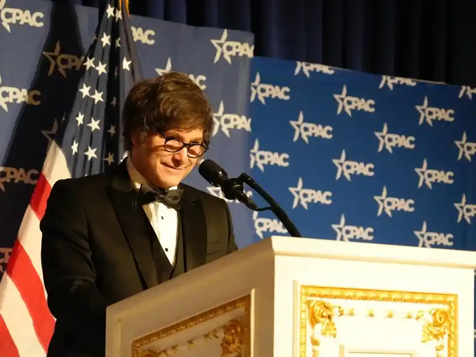 Javier Milei en la CPAC.