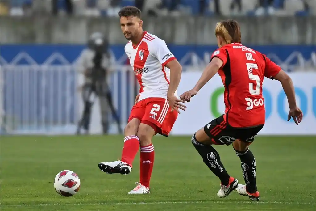 River rescató un empate en Chile.