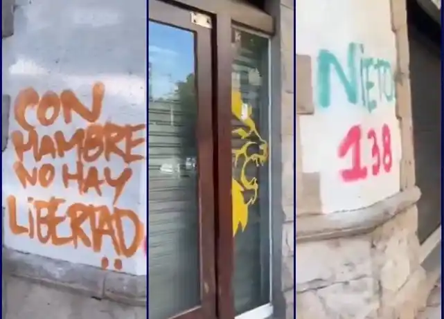 Así quedó la sede de los libertarios