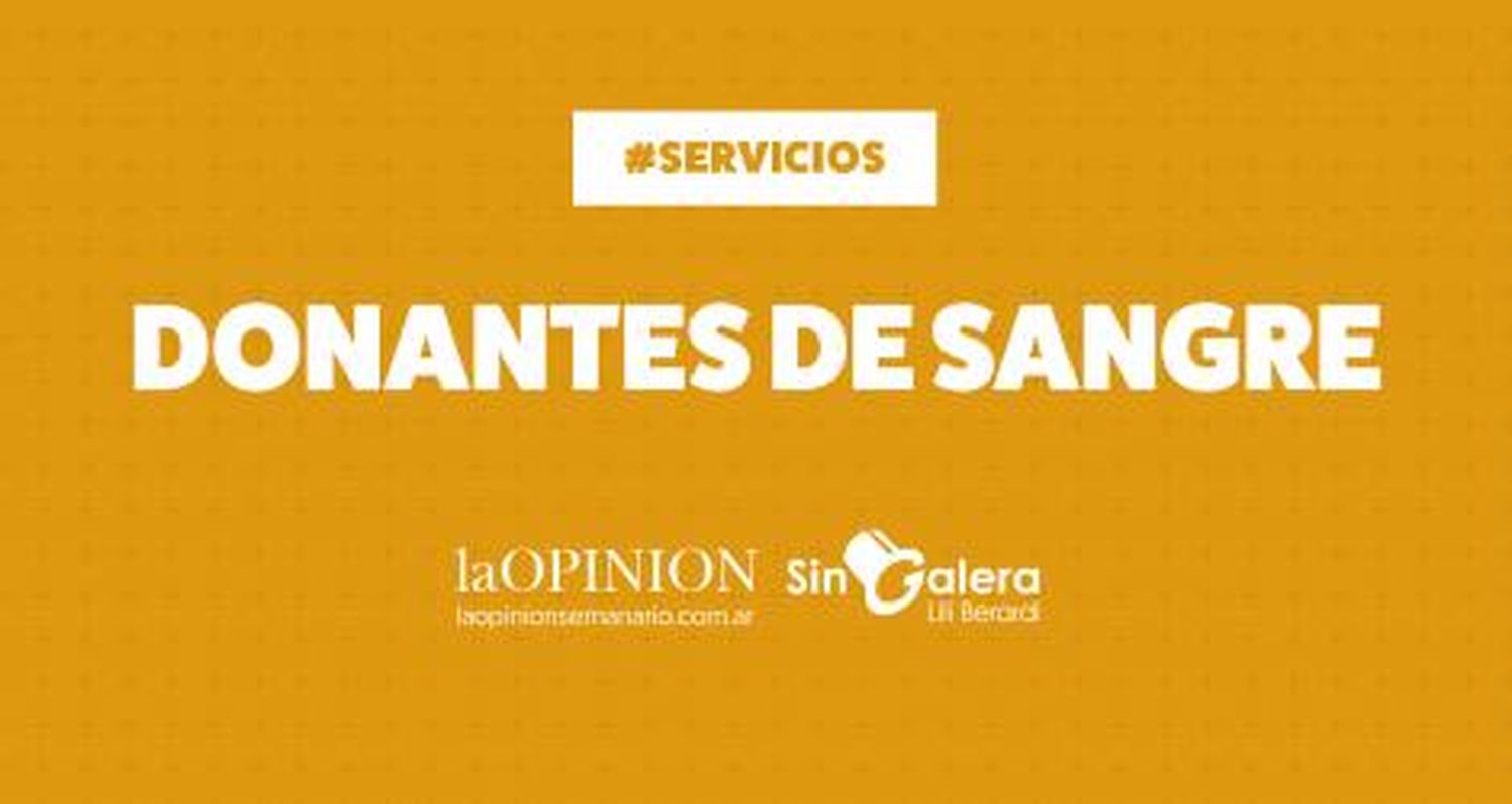 Piden un donante de sangre 0 negativo