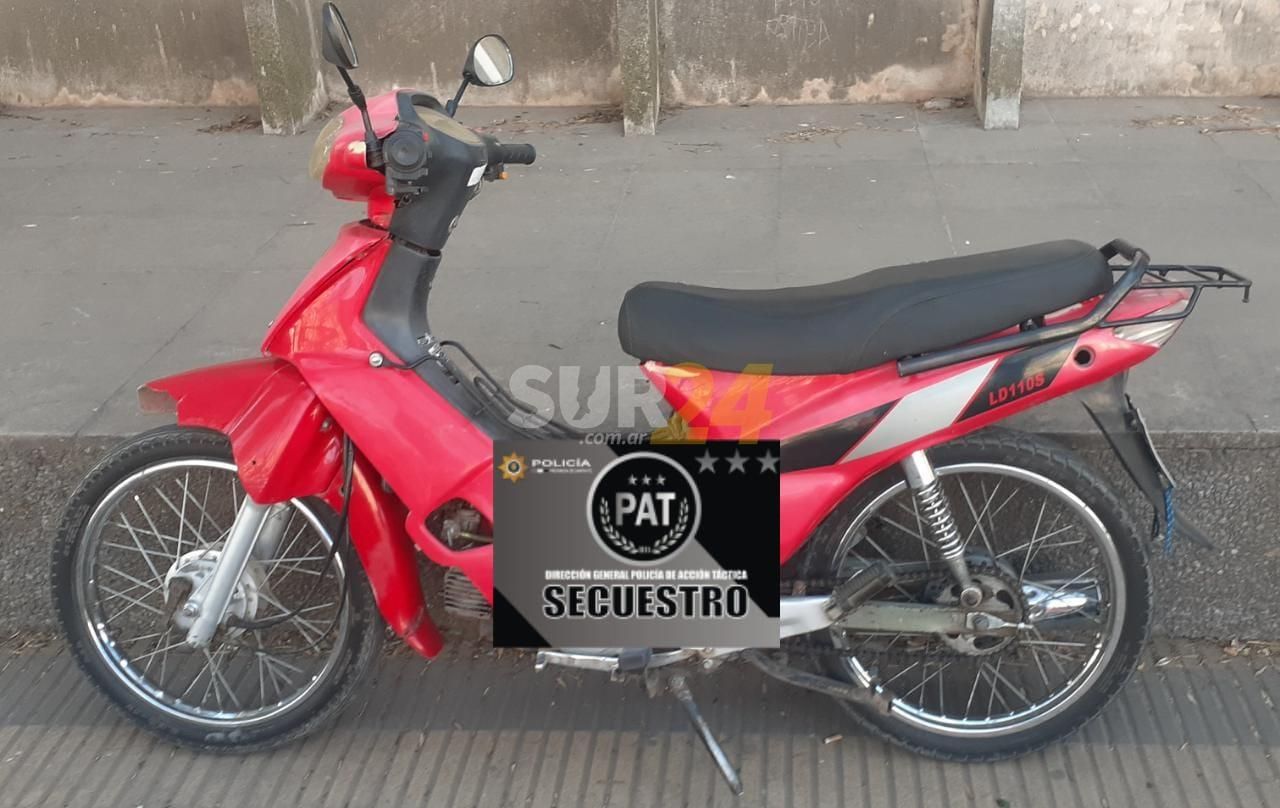 Agentes de la PAT recuperaron una moto robada en 2021