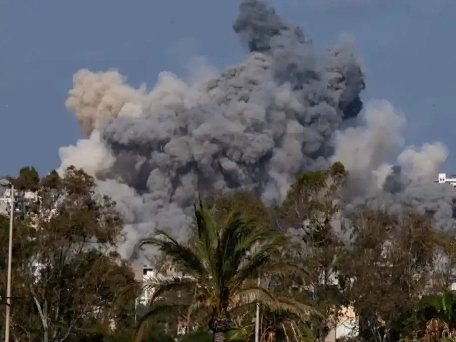 Bombardeo en el Líbano.