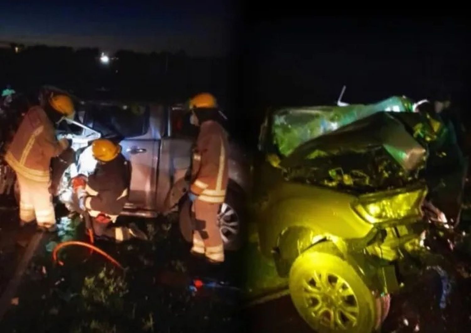 Fuerte accidente en la Ruta 11: dos mujeres, un hombre y una nena fueron internados de gravedad