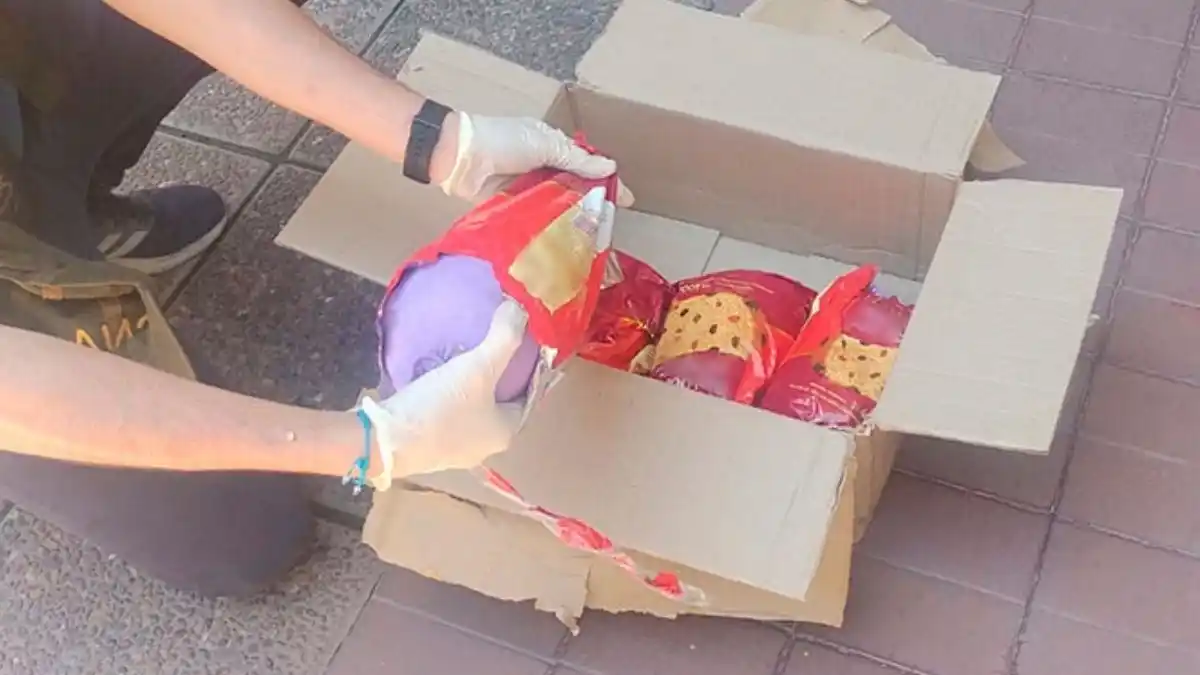 Gendarmería detectó marihuana dentro de paquetes de pan dulce