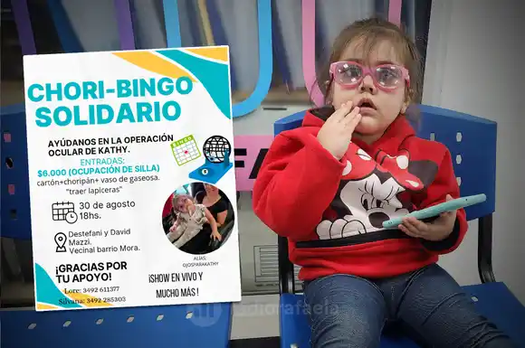 Una pequeña rafaelina necesita una costosa operación para recuperar la vista: "Le va a cambiar la vida a mi hija"