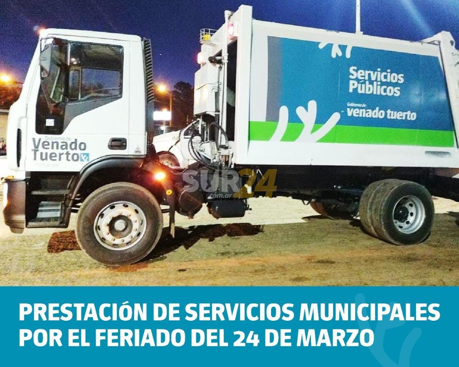 ¿Cómo serán los servicios municipales el feriado del 24 de marzo?