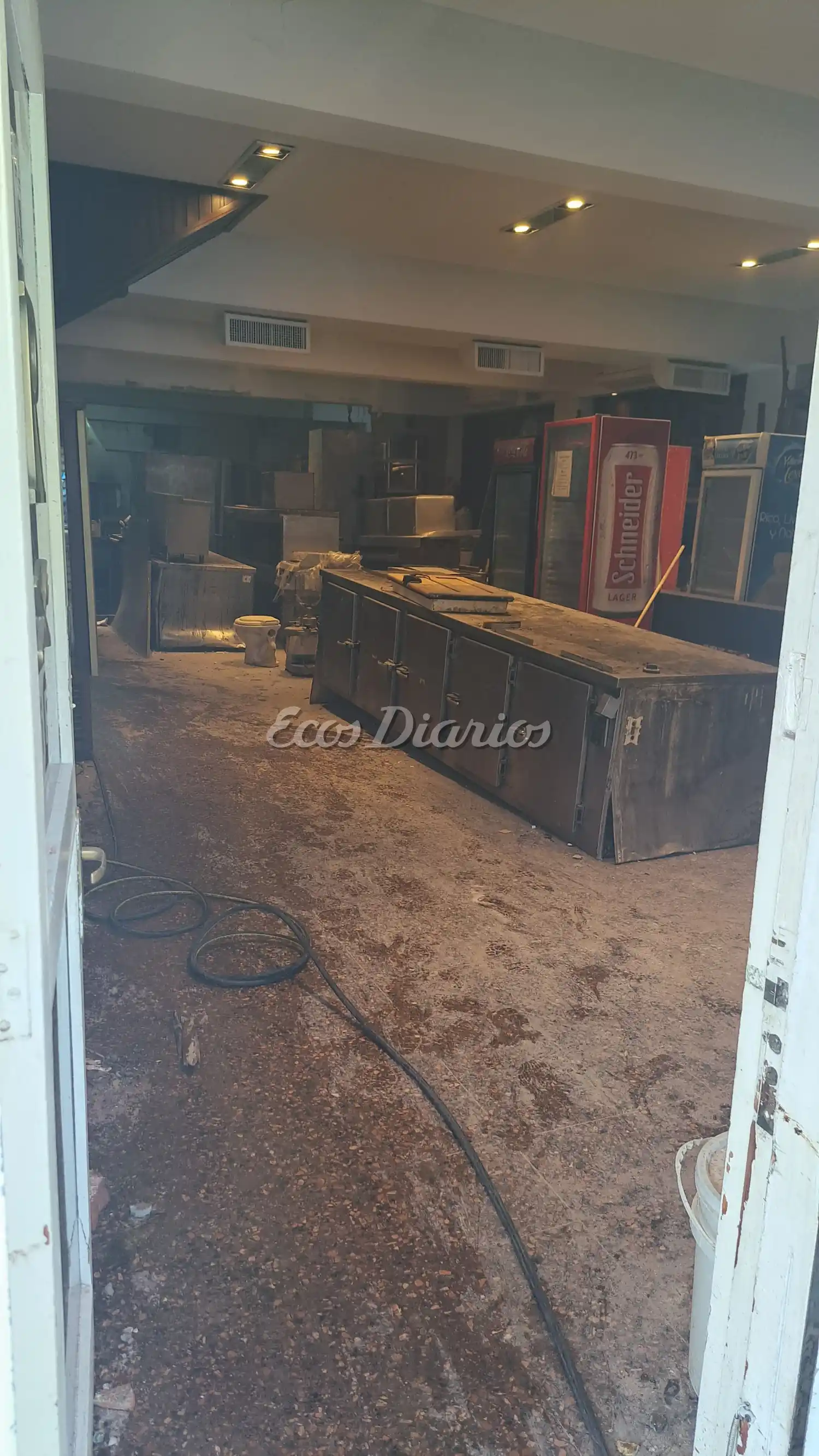 El fuego no afectó la parte del restaurante