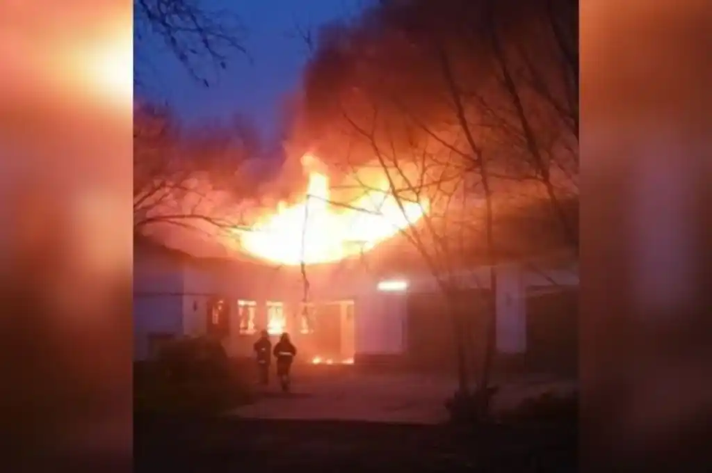 Se incendió el Hogar Escuela de Granadero Baigorria