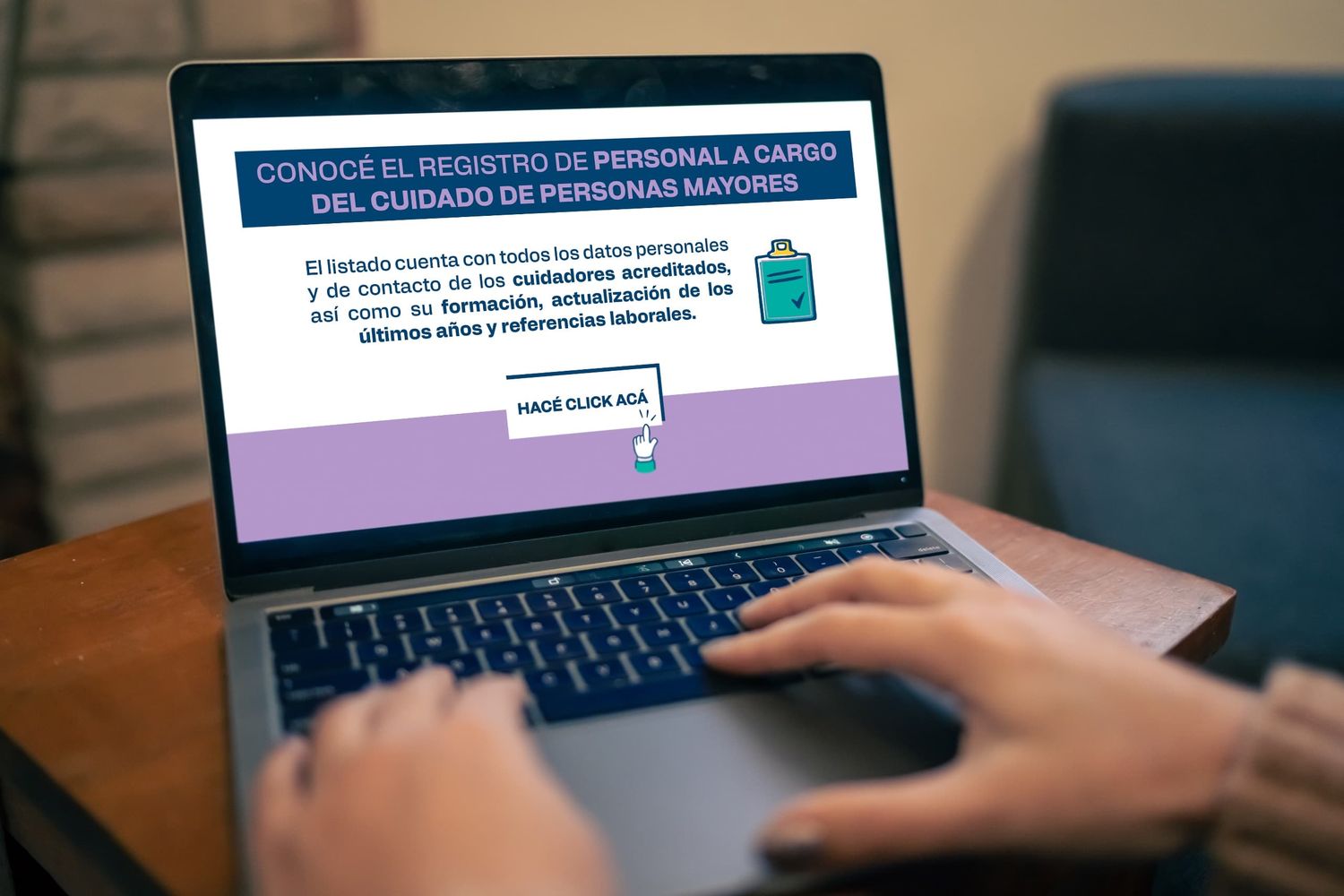 Se actualizó el registro de personal a cargo del cuidado de personas mayores