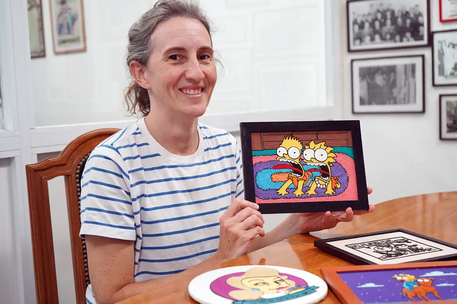 Vanguardia. Sonia y una original forma de arte textil en Necochea
