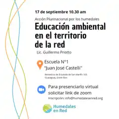 Se realiza hoy una acción por los humedales en Escuela Castelli