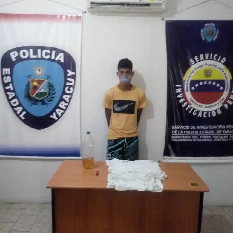 Capturan a hombre por intentar quemar viva a su abuela tras una discusión