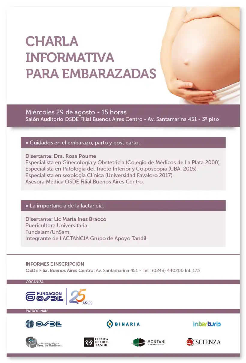 Charla informativa para embarazadas