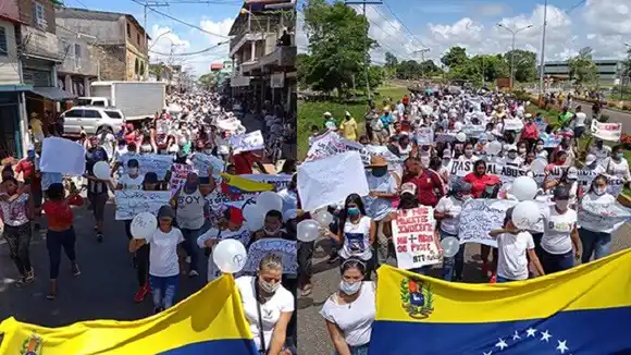 QUIEREN QUE CESE LA VIOLENCIA: habitantes de Barrancas marchan para que retorne la paz
