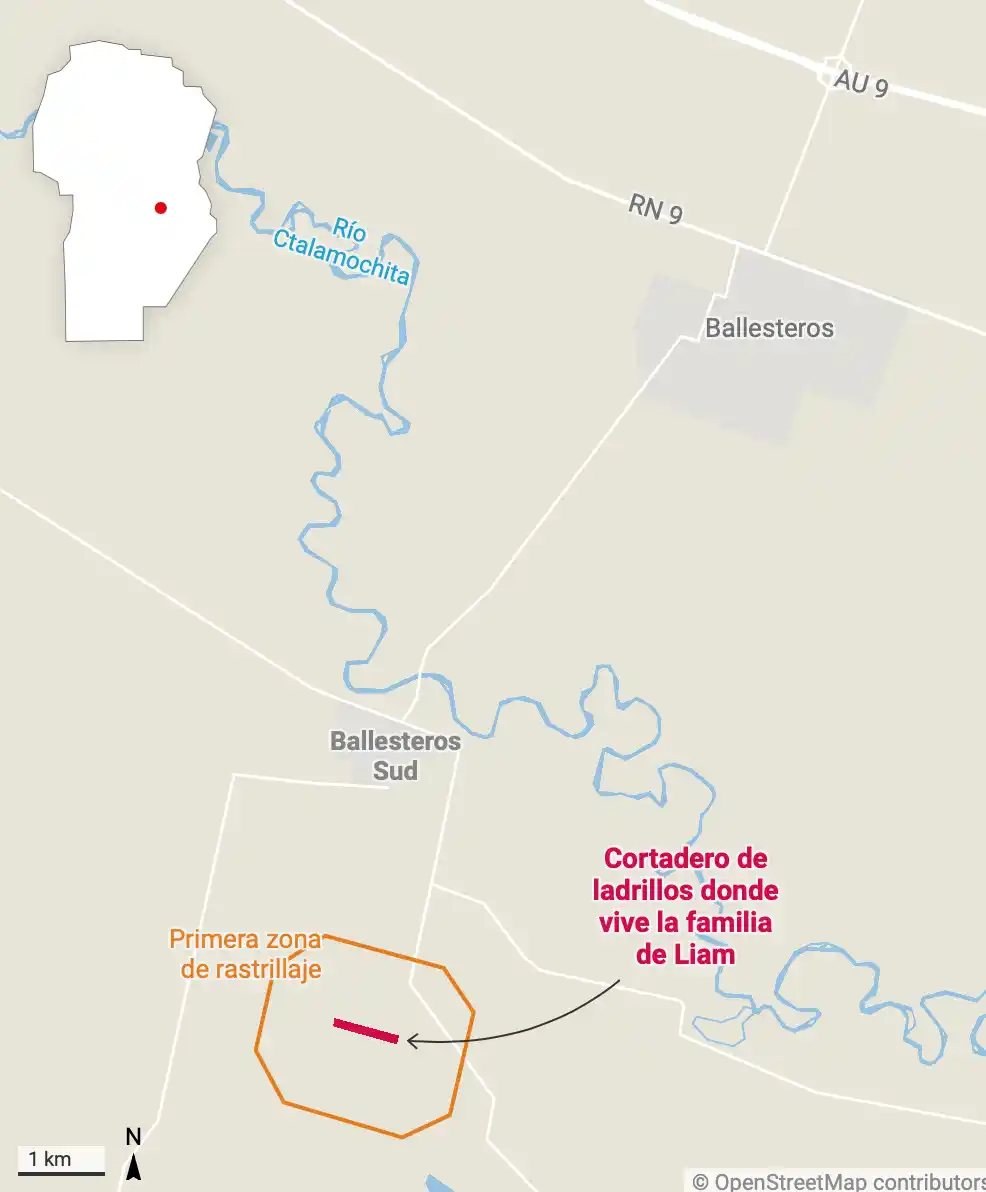 primera zona de rastrillaje de Lian Flores