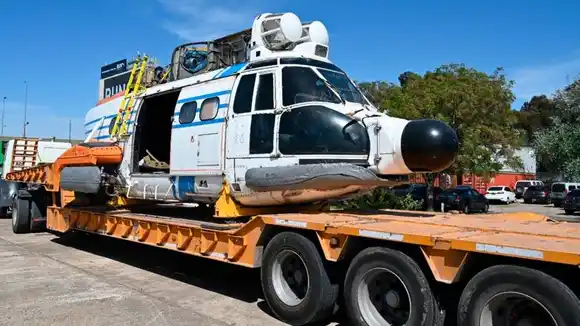 El helicóptero que sobrevivió a Malvinas ahora será preservado en un museo