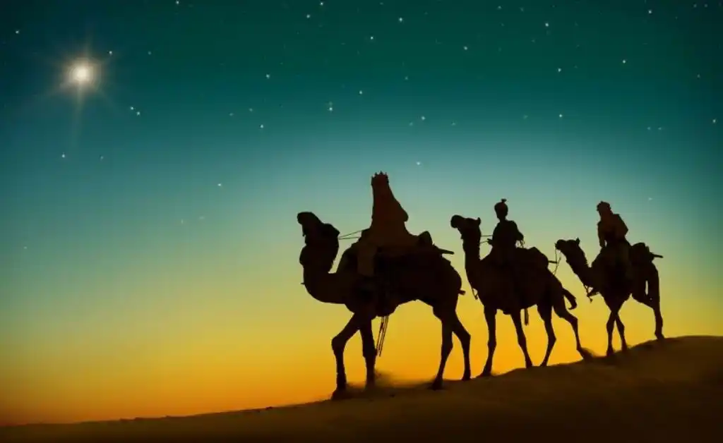 Los Reyes Magos, Melchor, Gaspar y Baltasar.