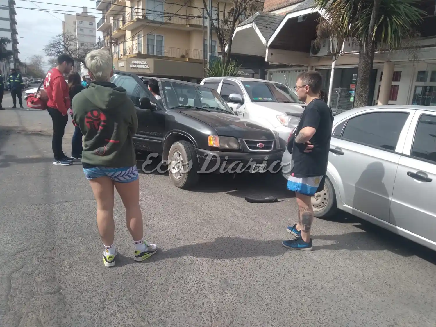 Cinco vehículos implicados en un accidente