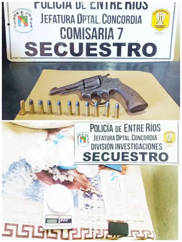 Secuestro de armas de fuego,  estupefacientes y detenciones