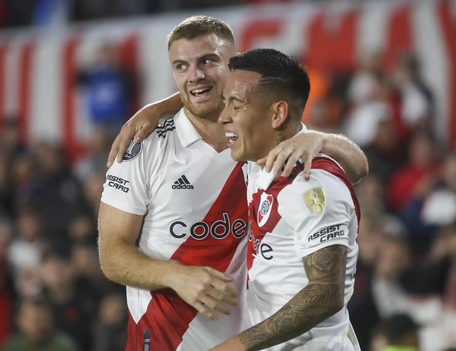 Beltrán y Barco, una dupla que funciona en el ataque de River.