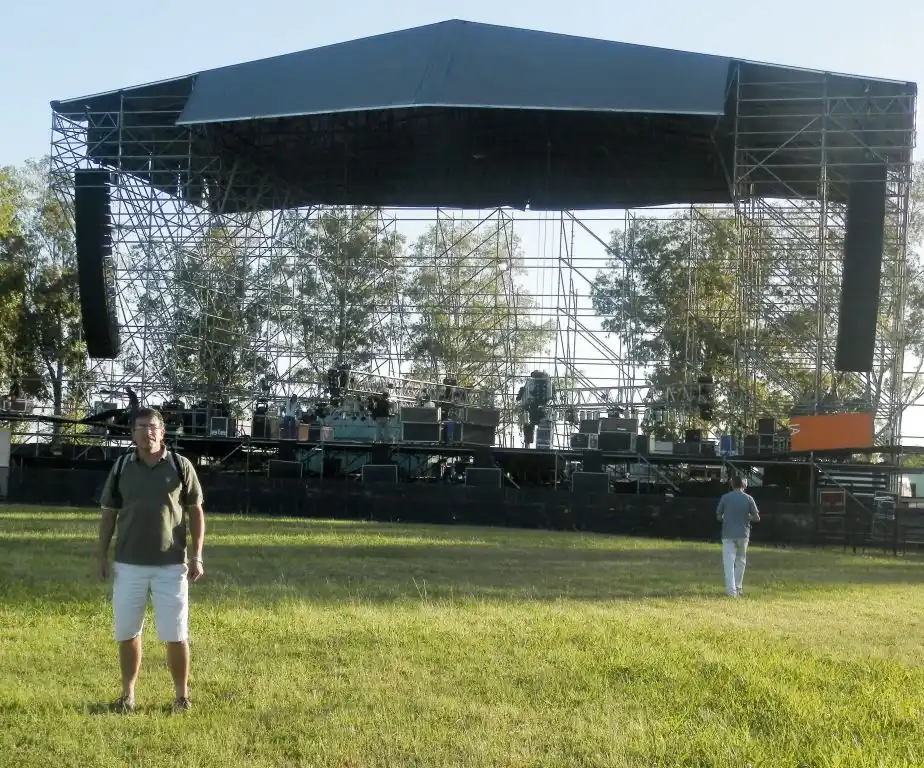 Navarro se prepara para el recital de La Renga