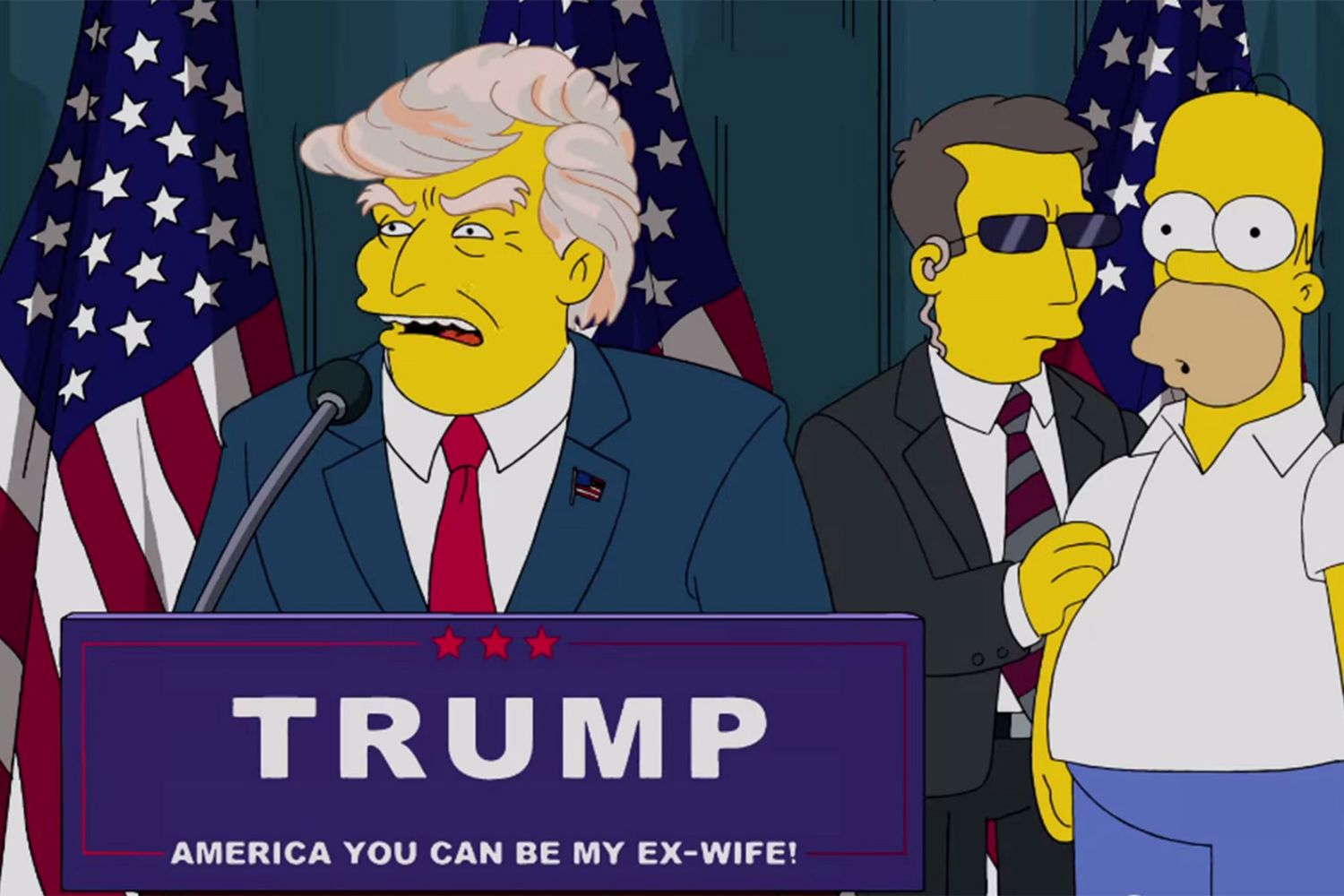 La predicción de Los Simpson sobre Donald Trump