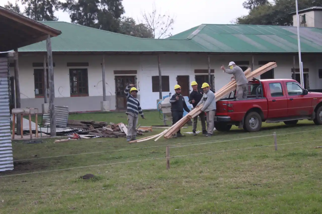 Se puso en marcha la obra de ampliación y refacción de la Escuela Pablo Haedo