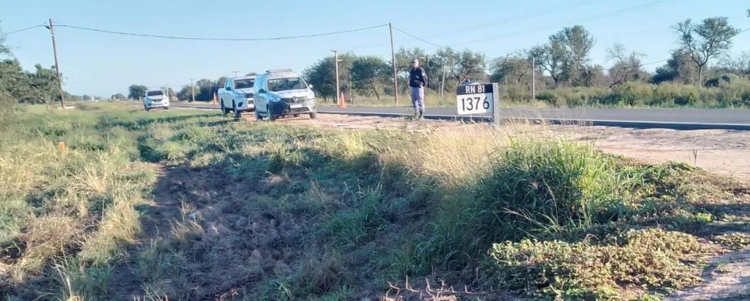 Ibarreta: Hallaron muerta a una mujer sobre la banquina de la Ruta Nacional 81