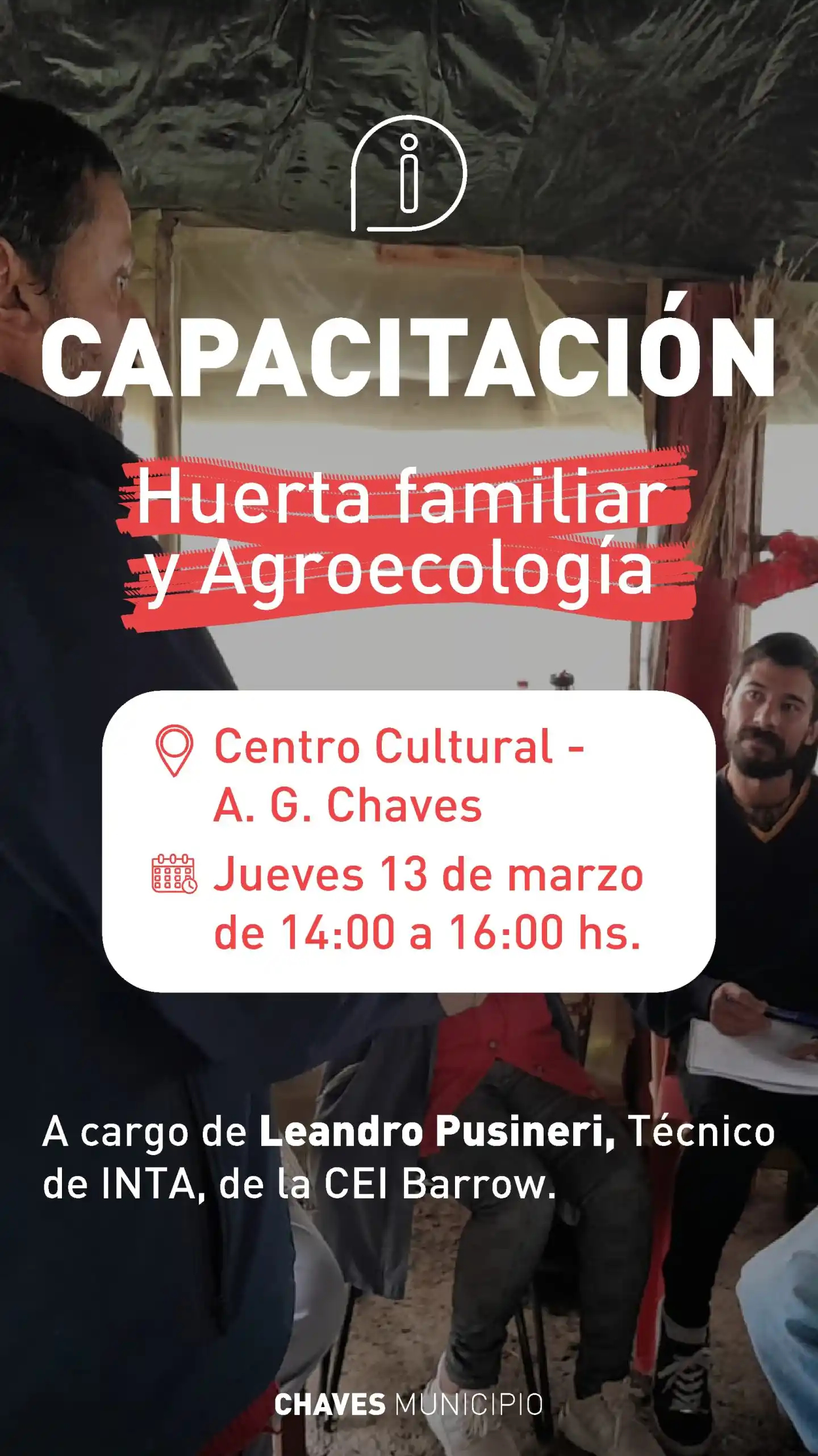 Capacitaciones en Huerta Familiar y Agroecología en el distrito de Adolfo Gonzales Chaves