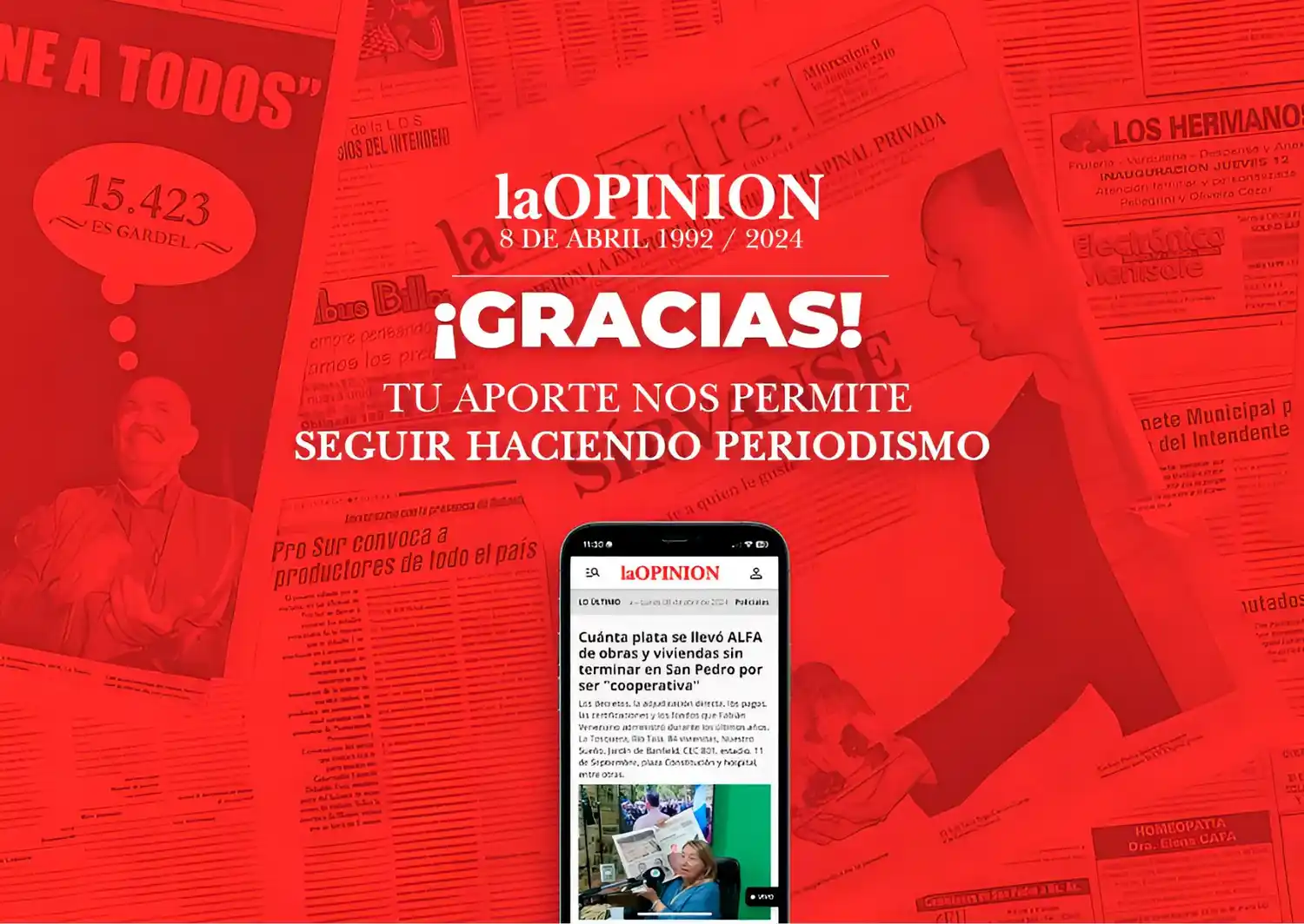 Tu aporte nos permite seguir haciendo periodismo.