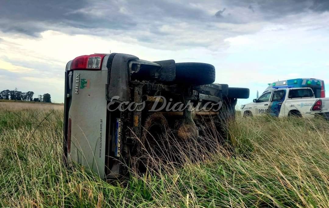 Vuelco en ruta 75