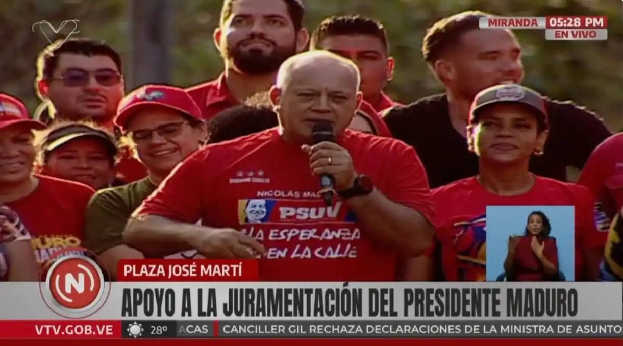 «Si la decisión fuera detenerla, YA ESTARÍA DETENIDA», aseguró Diosdado Cabello al referirse a María Corina Machado
