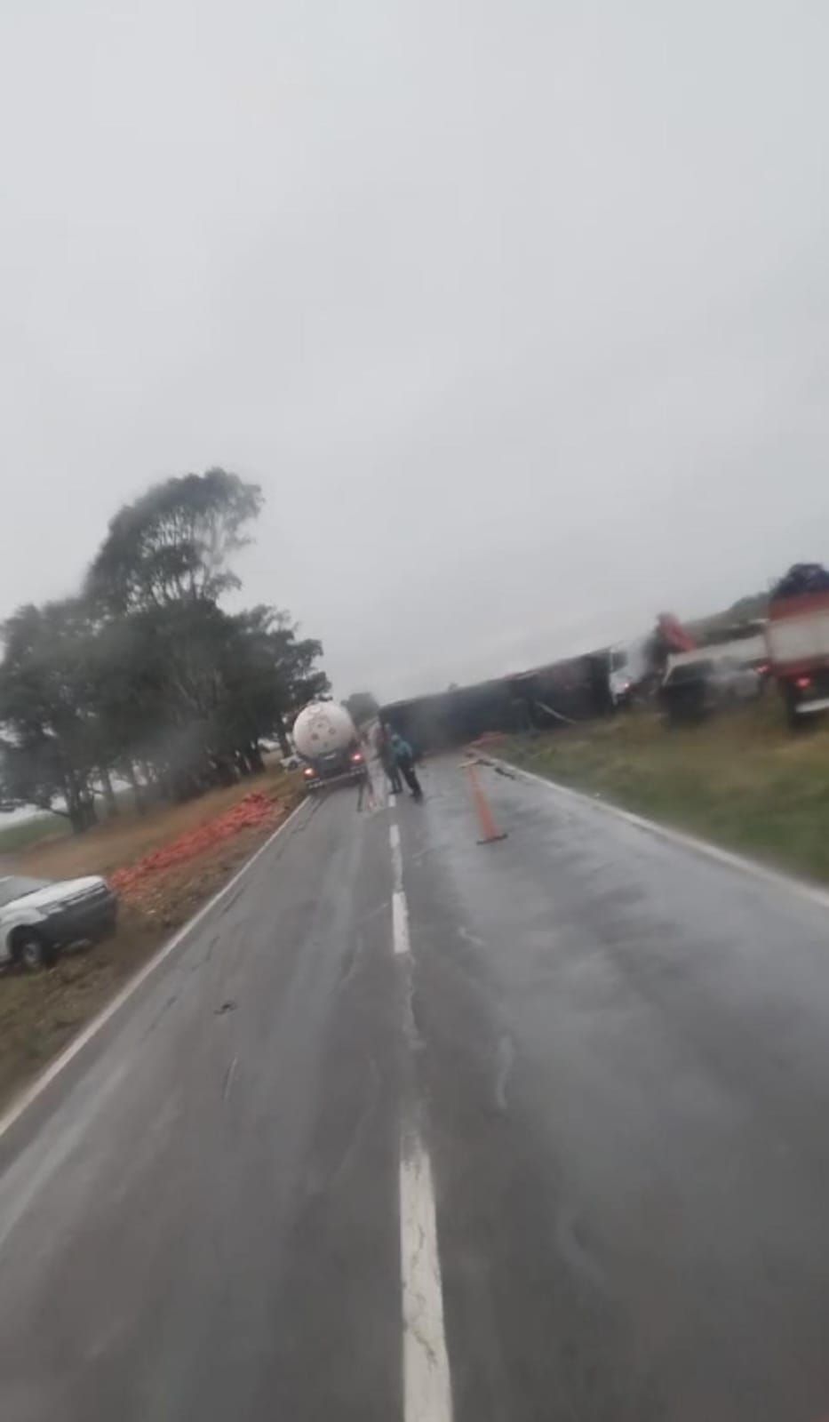 Corte parcial en ruta 3