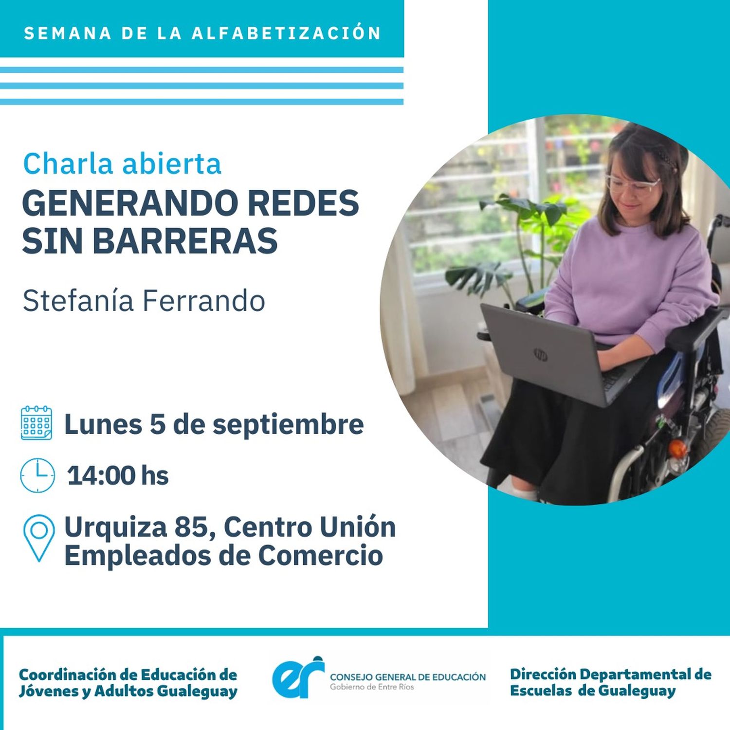 Stefanía Ferrando brindará una charla en Empleados de Comercio