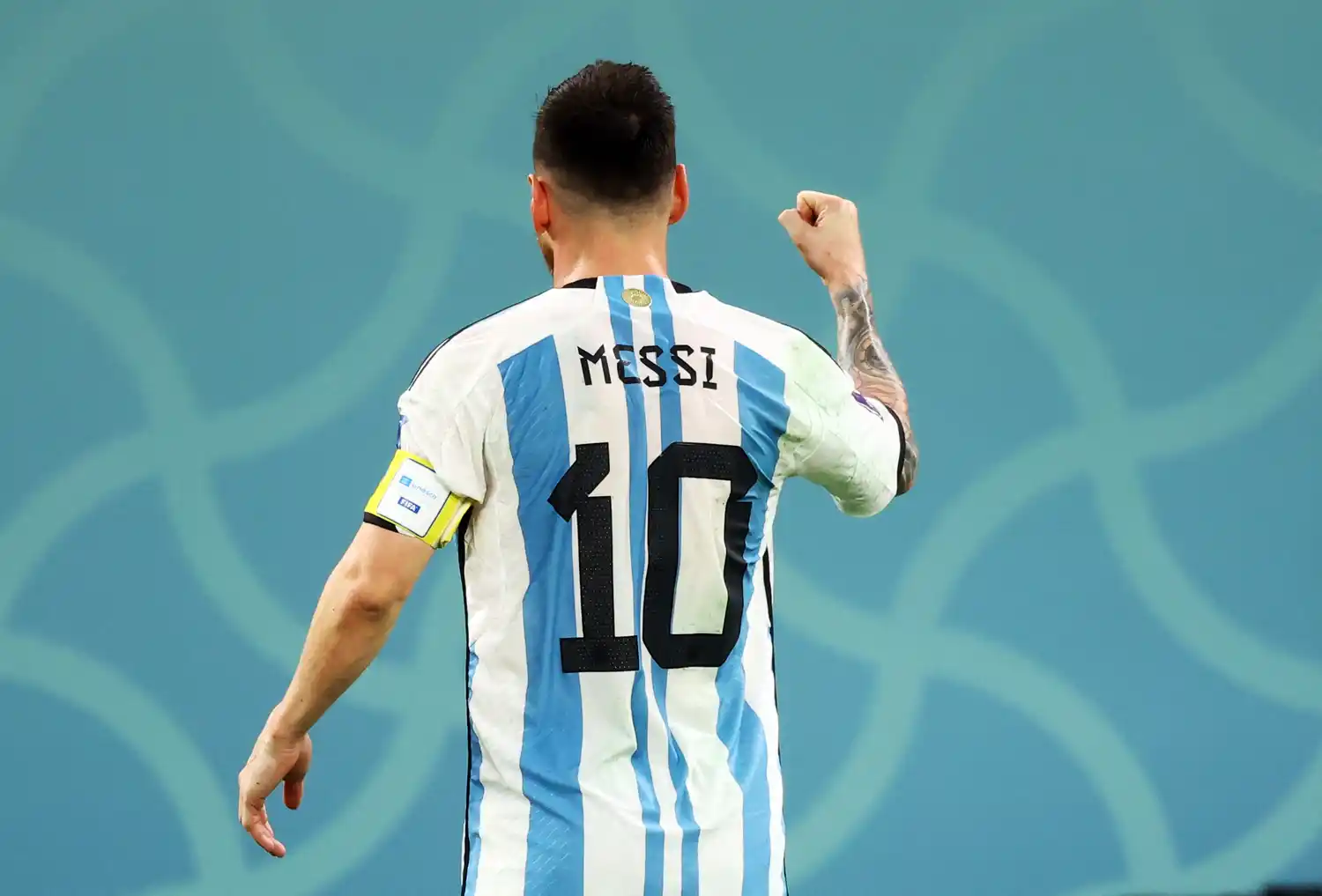 Messi, con el 10 bien puesto.