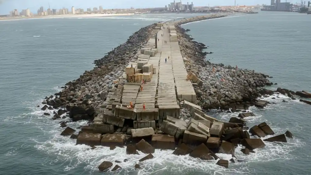 Escolleras: la historia de una monumental obra portuaria – Ecos Diarios ...
