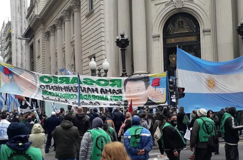 Manifestación en Rosario a favor de la expropiación de Vicentin