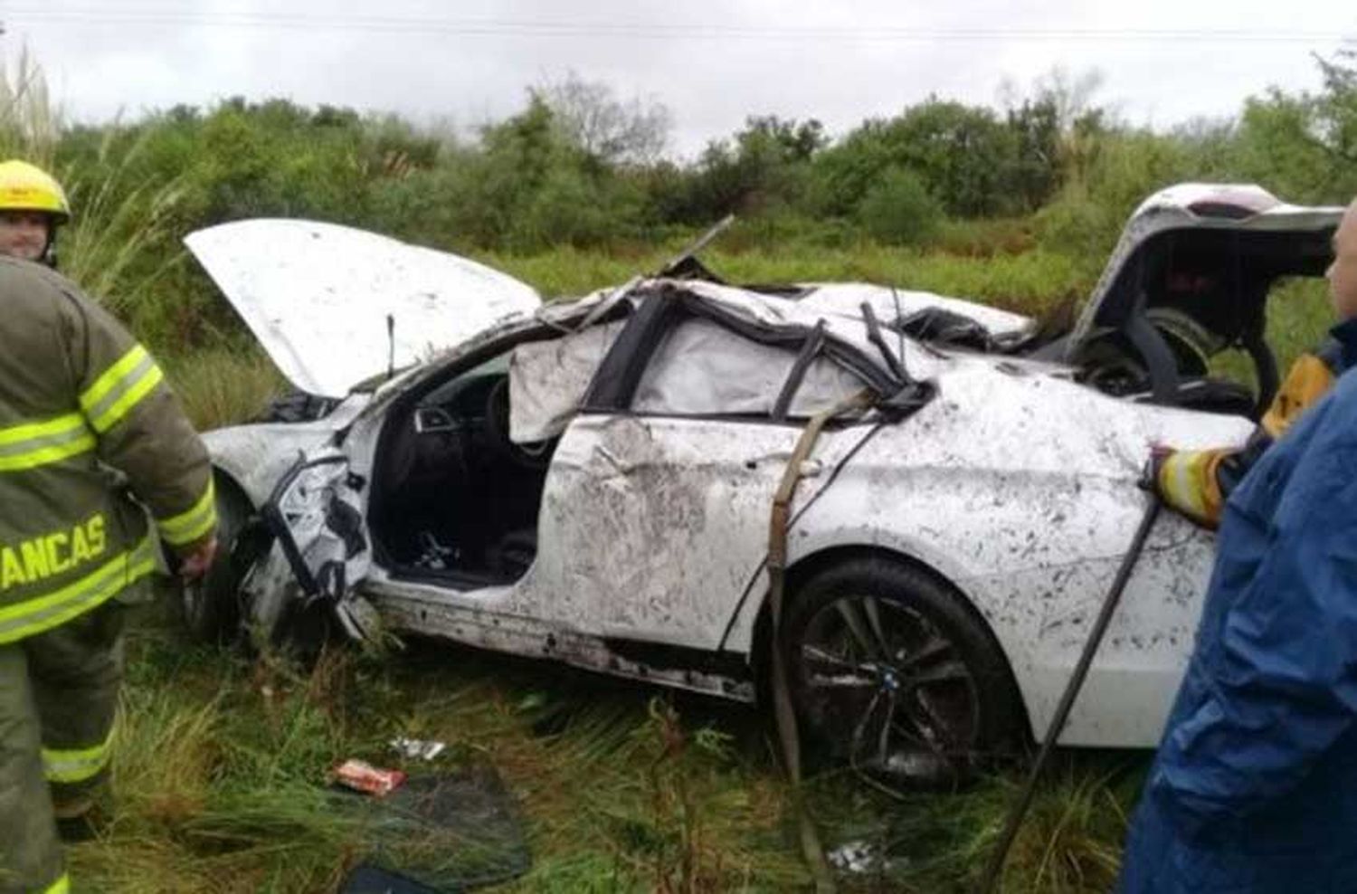 Una víctima fatal en un despiste y vuelco sobre la autopista Rosario-Santa Fe
