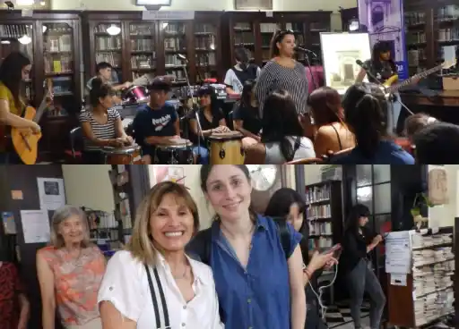 Las secundarias de Música y Teatro mostraron su arte en la Biblioteca Popular
