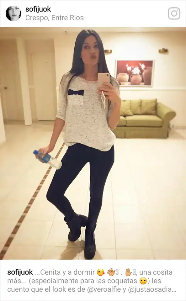 Sofía “Jujuy” Jiménez de paso por Crespo